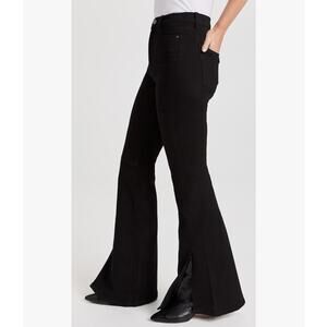 DL1961 Rachel Ultra High Waist Flare Leg Jeans in Raven Size 32